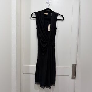 NEW ELIE TAHARI Front Twist Dress- Black (size XS)
